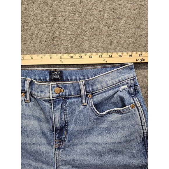 J. Crew Womens Jeans High Rise Classic Vintage Sz 31P Blue Denim Stretch - Picture 6 of 9